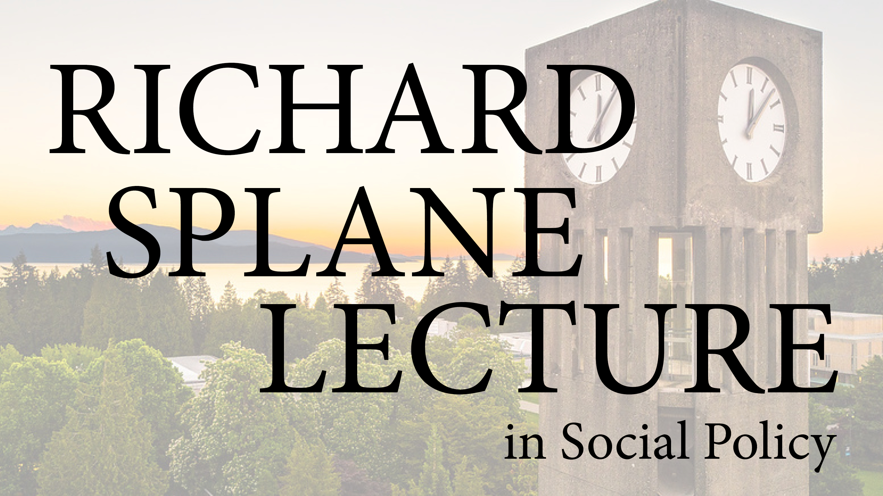 Richard Splane Lecture