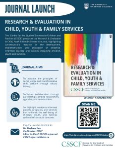 CSSCF e-Journal Launch: Research & Evaluation in Child, Youth & Family Services