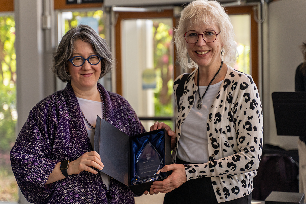 Dean of Arts Dr. Clare Haru Crowston and Dr. Donna Baines